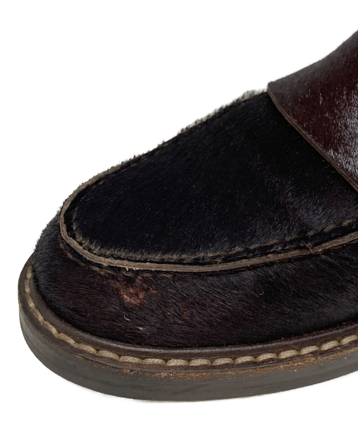 Marni 　ペニー　ローファー 中古・古着通販】MARNI (マルニ) ハラコ ペニーローファー ブラウン