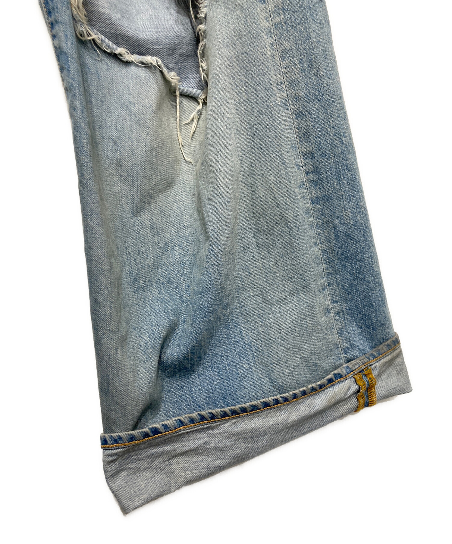 中古・古着通販】jieda (ジエダ) DAMAGE ONE TUCK WIDE STRAIGHT DENIM