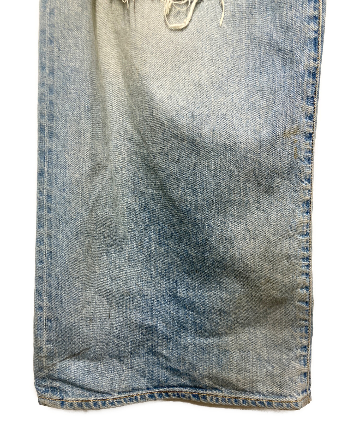 中古・古着通販】jieda (ジエダ) DAMAGE ONE TUCK WIDE STRAIGHT DENIM