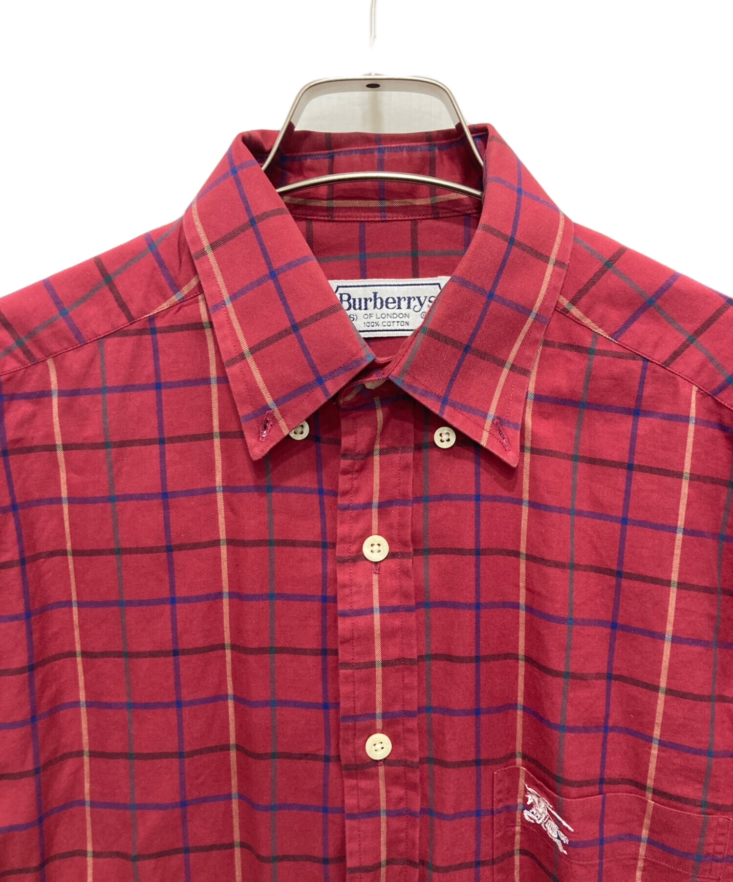 中古・古着通販】Burberry's (バーバリーズ) 長袖シャツ レッド サイズ
