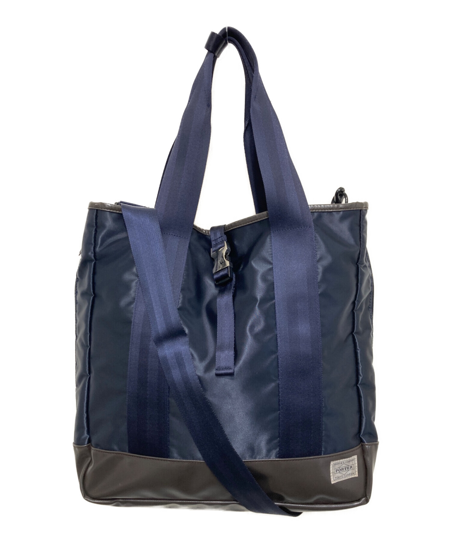 中古・古着通販】PORTER (ポーター) サックスバッグ ネイビー