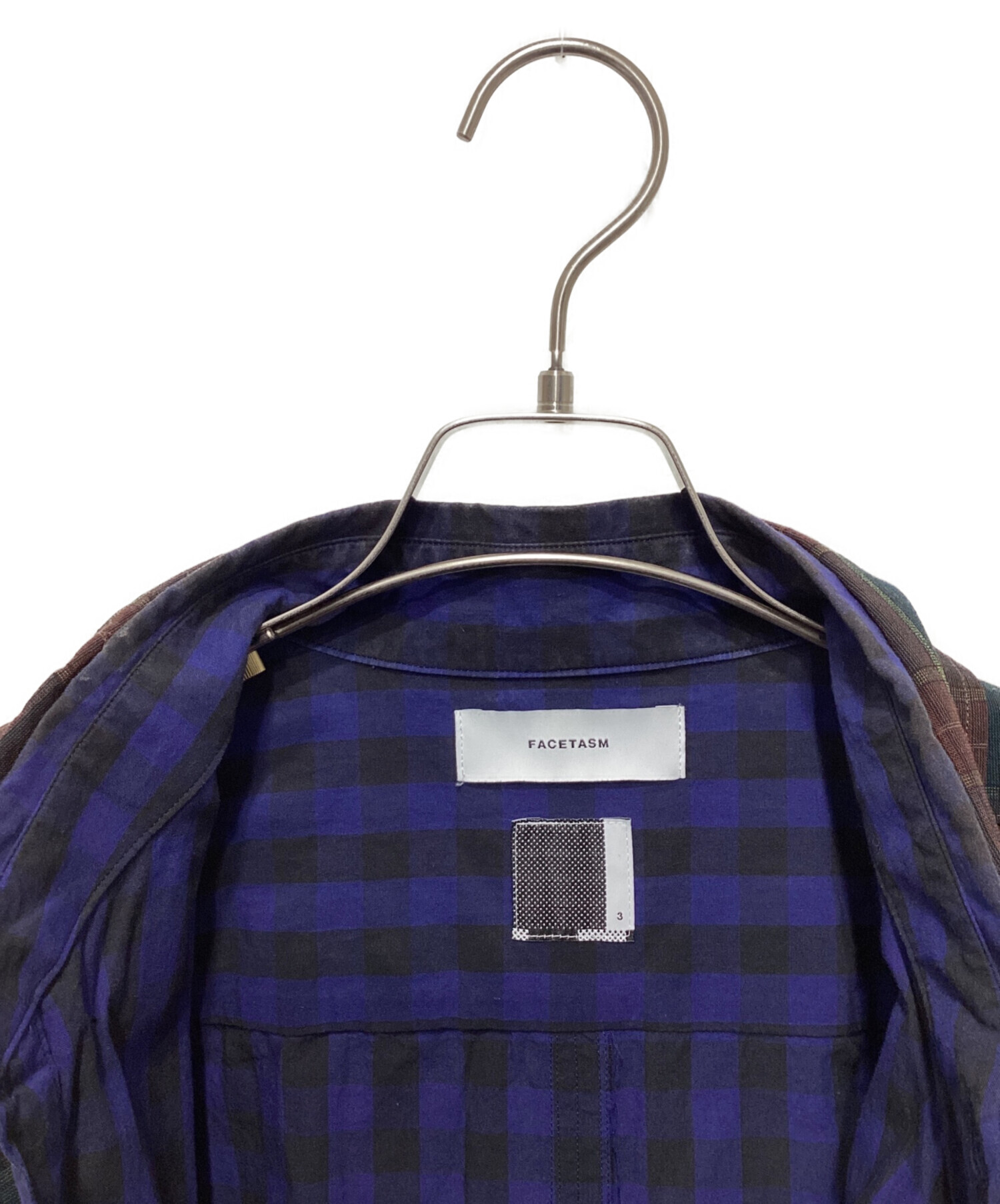 中古・古着通販】FACETASM (ファセッタズム) レイヤードシャツ