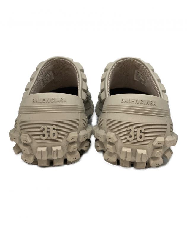 と*ろ様 【BALENCIAGA】バウンサークロッグ サンダル ベージュ 38 中古・古着通販】BALENCIAGA (バレンシアガ) Bouncer クロッグサンダル
