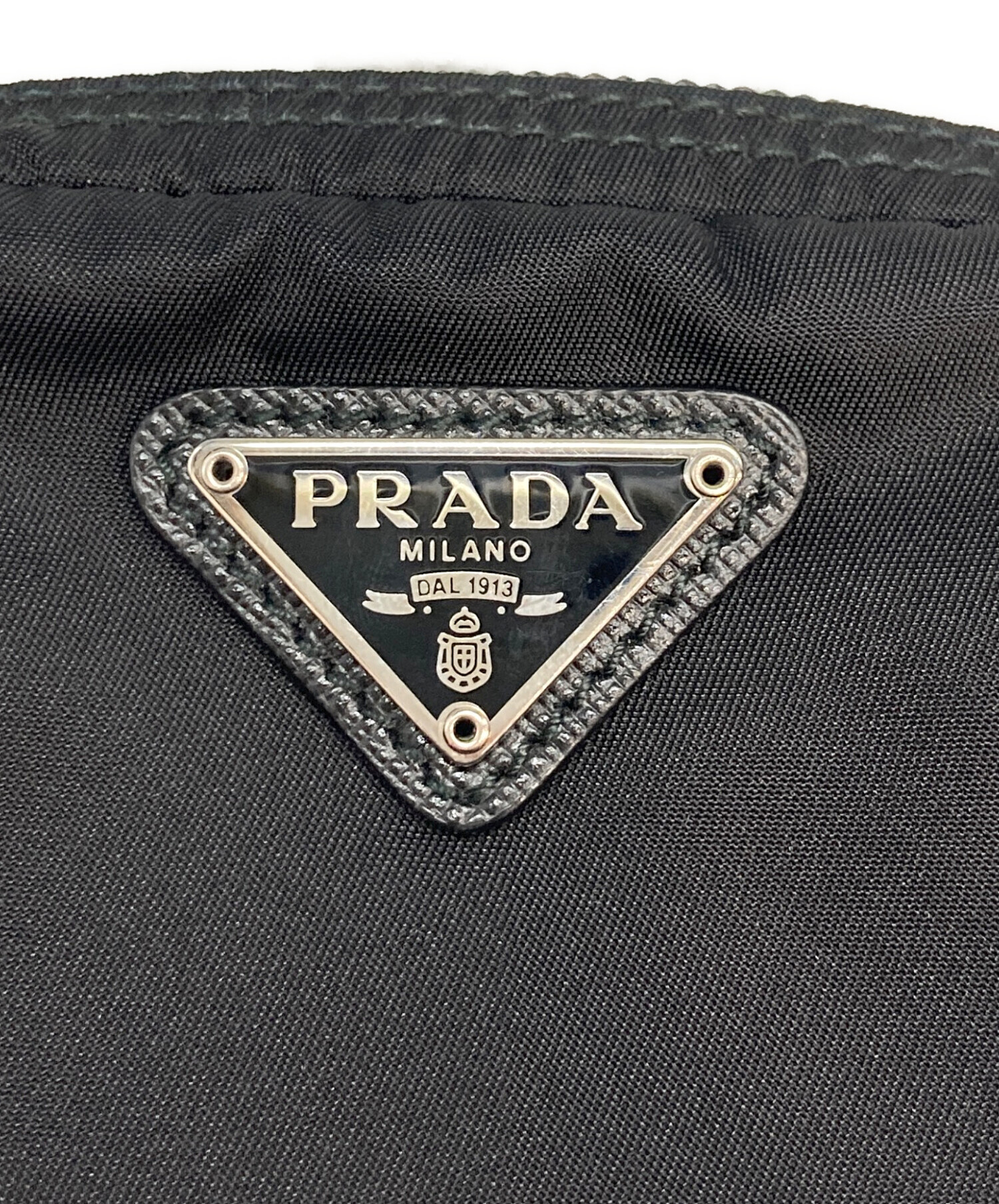 中古・古着通販】PRADA (プラダ) RE-NYLONポーチ ブラック｜ブランド