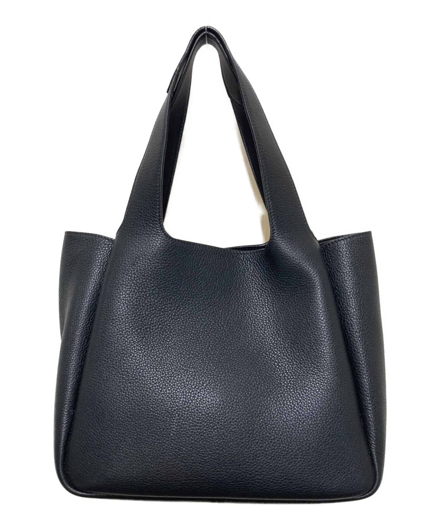 中古・古着通販】PRADA (プラダ) ブラックレザーミニトートバッグ