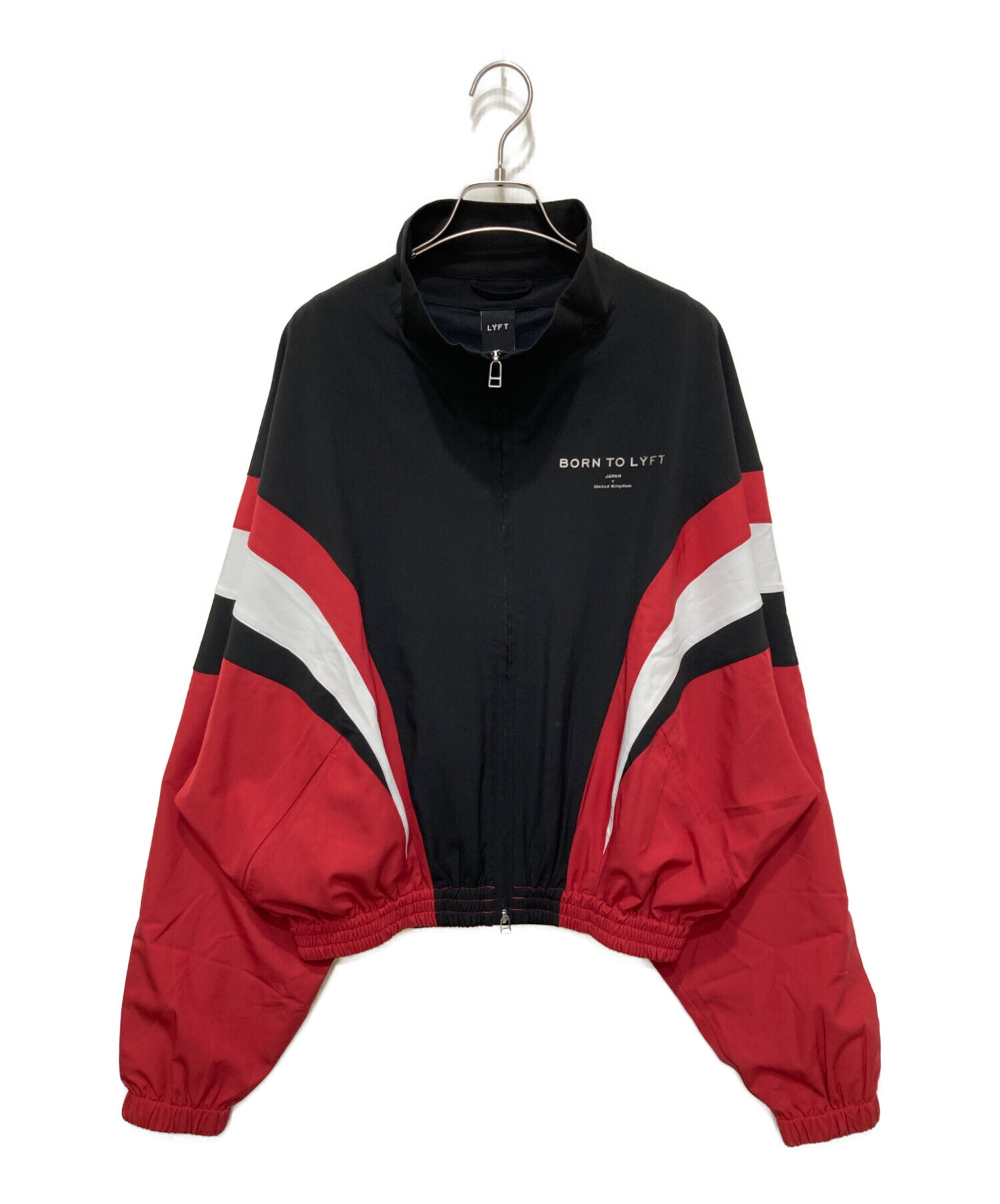 【美品】LYFTトラックジャケットJapan×United Kingdom 古着 中古・古着通販】Lyft (リフト) 2LINE OVERSIZE TRACK JACKET ブラック