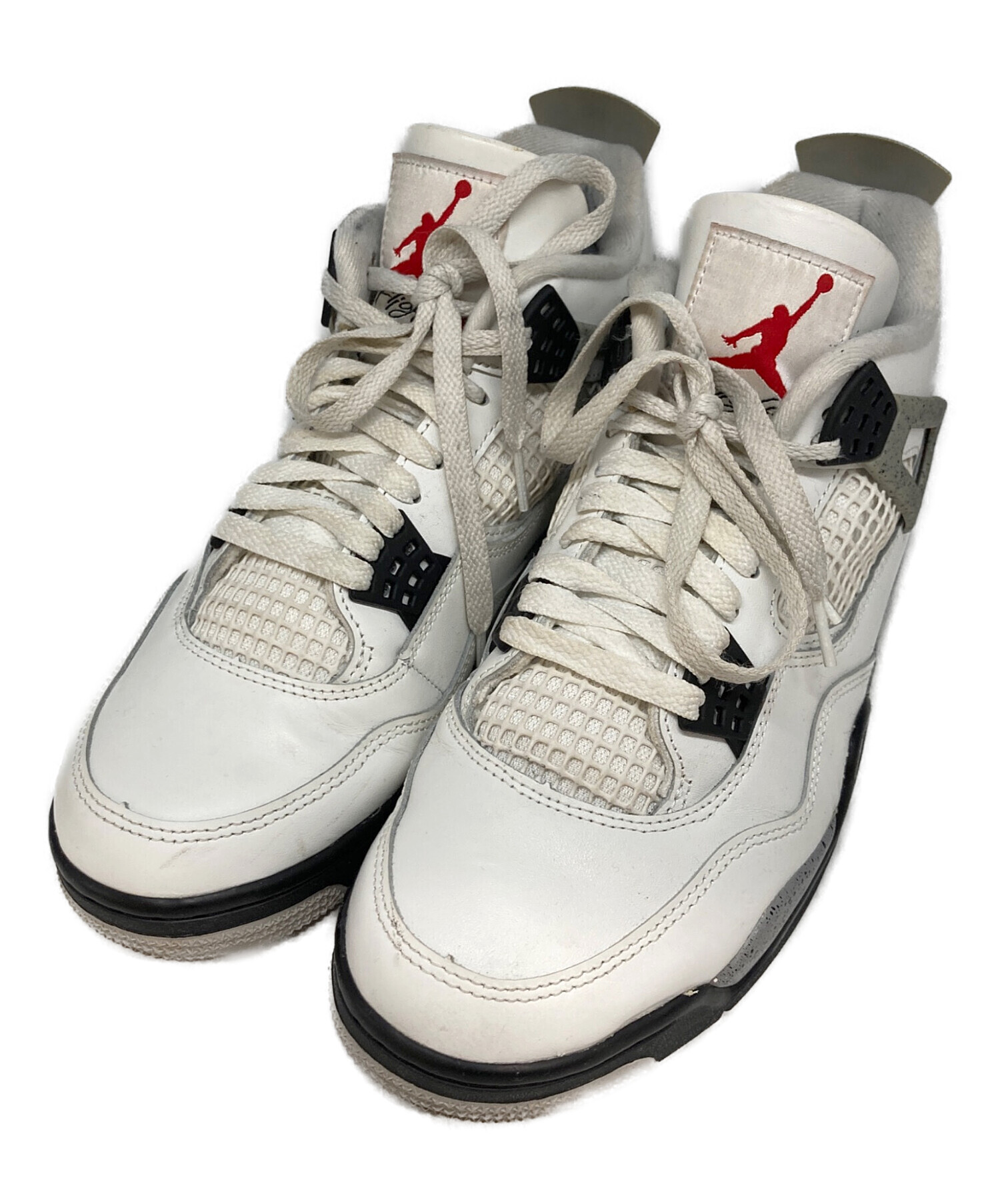 【中古品】エア　ジョーダン　４　レトロ 中古・古着通販】NIKE (ナイキ) エアジョーダン4レトロ ホワイト