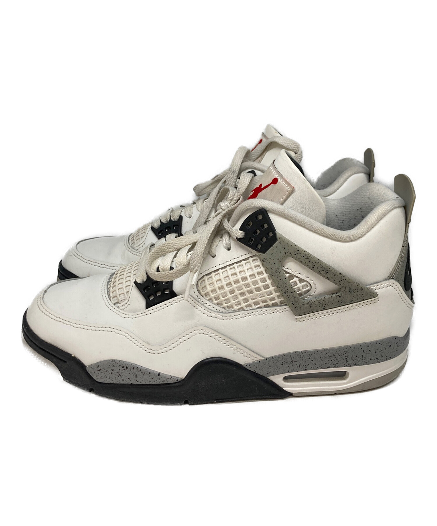 【中古品】エア　ジョーダン　４　レトロ 中古・古着通販】NIKE (ナイキ) エアジョーダン4レトロ ホワイト
