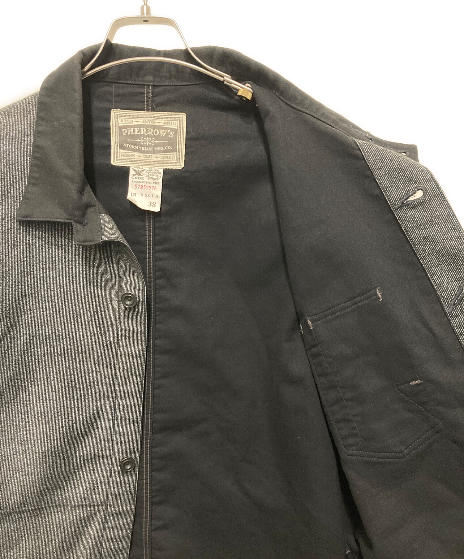 中古・古着通販】PHERROW'S (フェローズ) カバーオール グレー サイズ