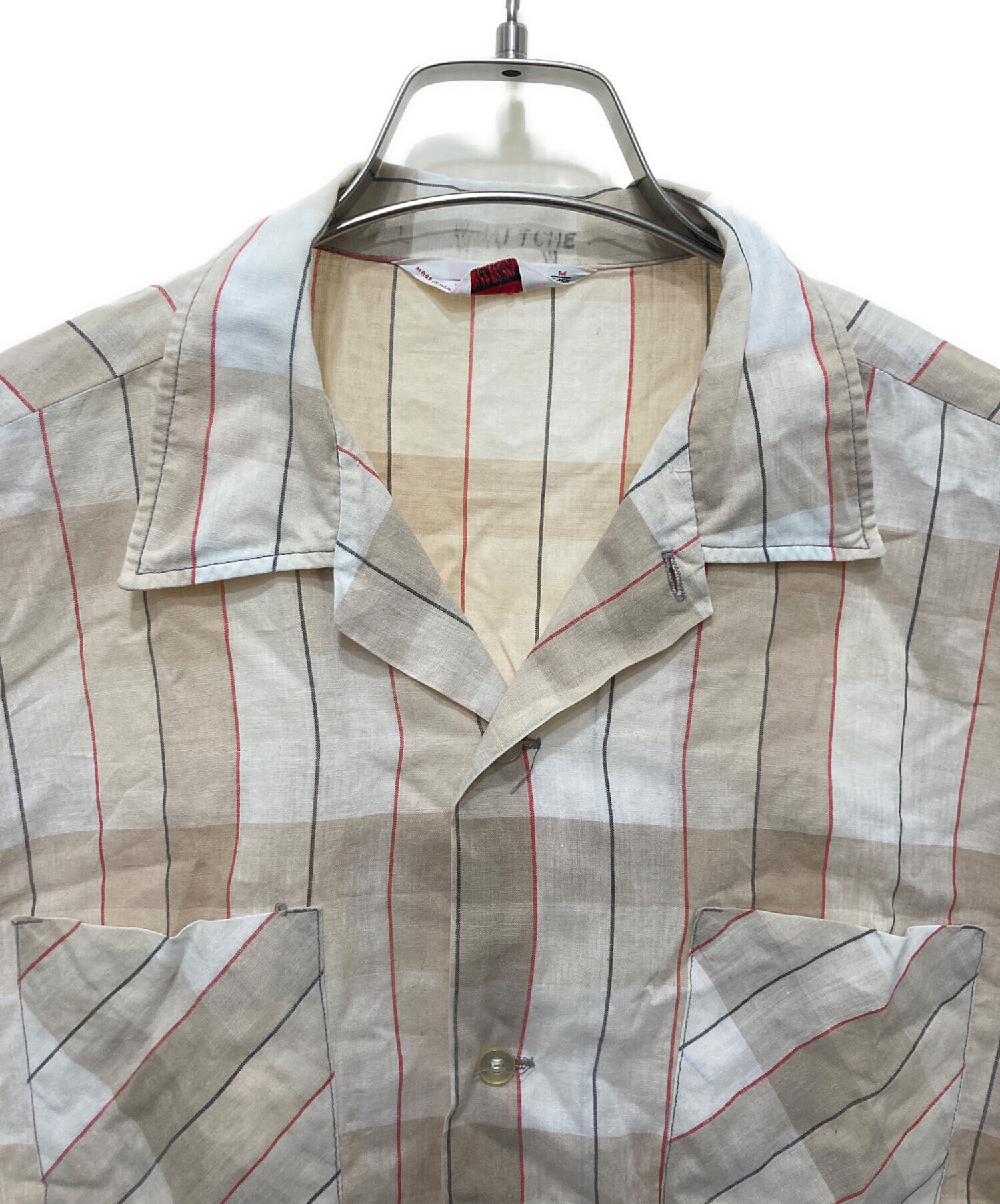 キャンパス/60s～ヴィンテージ/USA製/オープンカラー裏地パイル半袖シャツ 中古・古着通販】CAMPUS (キャンパス) ヴィンテージオープンカラー