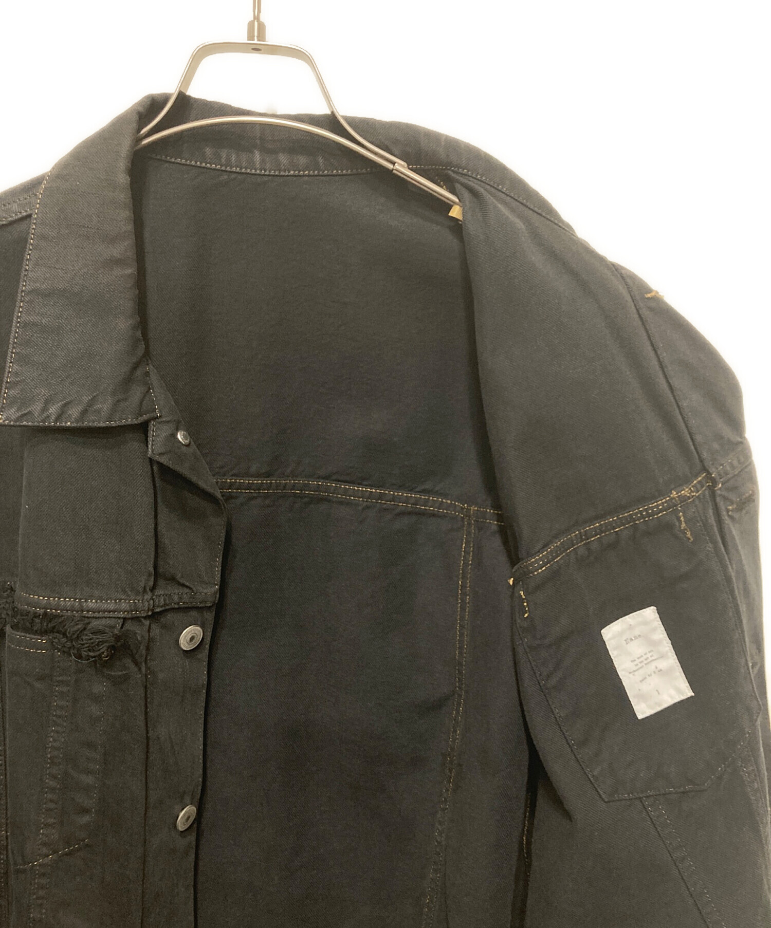【 毎日耳かきページ 】✦ ヴィンテージ デニム ジャケット XL 3rd 中古・古着通販】Name. (ネーム) 3rd TYPE DENIM G-JKT ブラック
