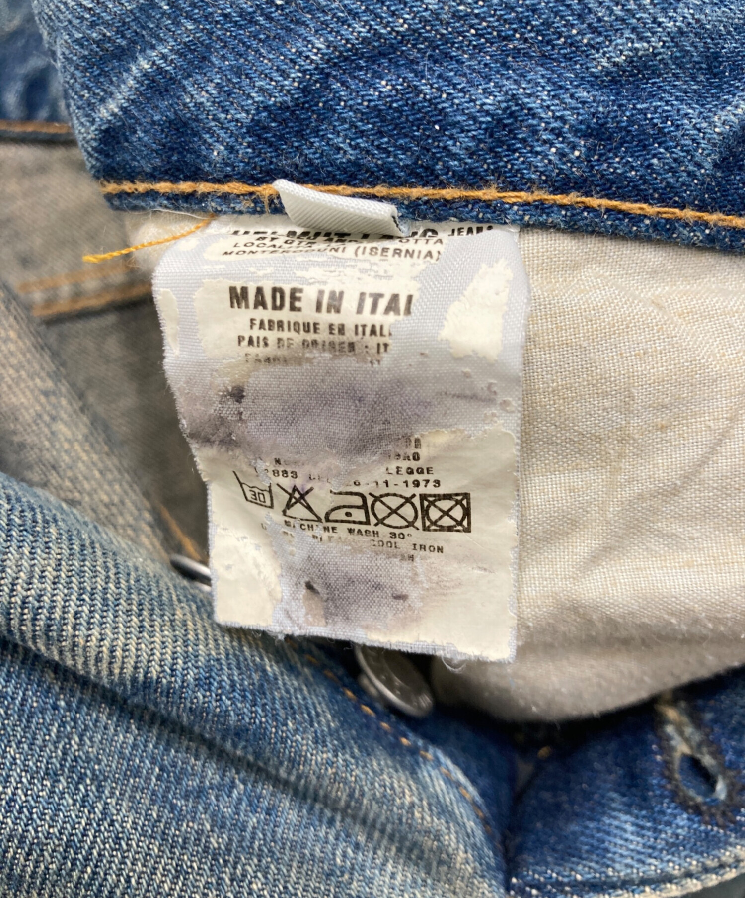 中古・古着通販】HELMUT LANG (ヘルムートラング) ペイント加工デニム