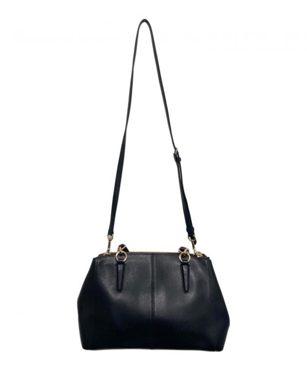 中古・古着通販】COACH (コーチ) 2WAYショルダーバッグ ブラック 中古・古着通販】COACH (コーチ) 2WAYショルダーバッグ ブラック
