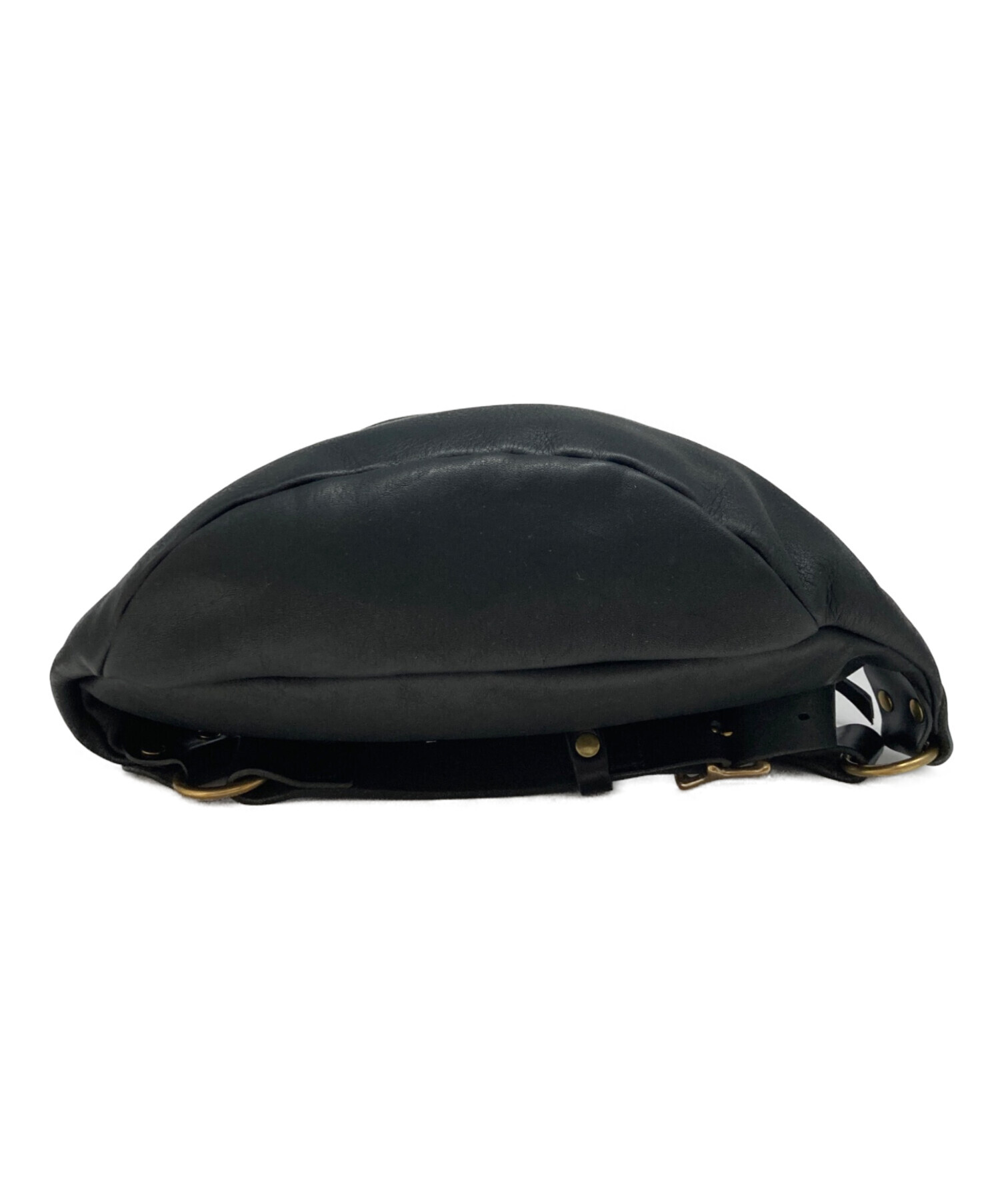 中古・古着通販】SLOW (スロウ) レザーボディバッグ ブラック