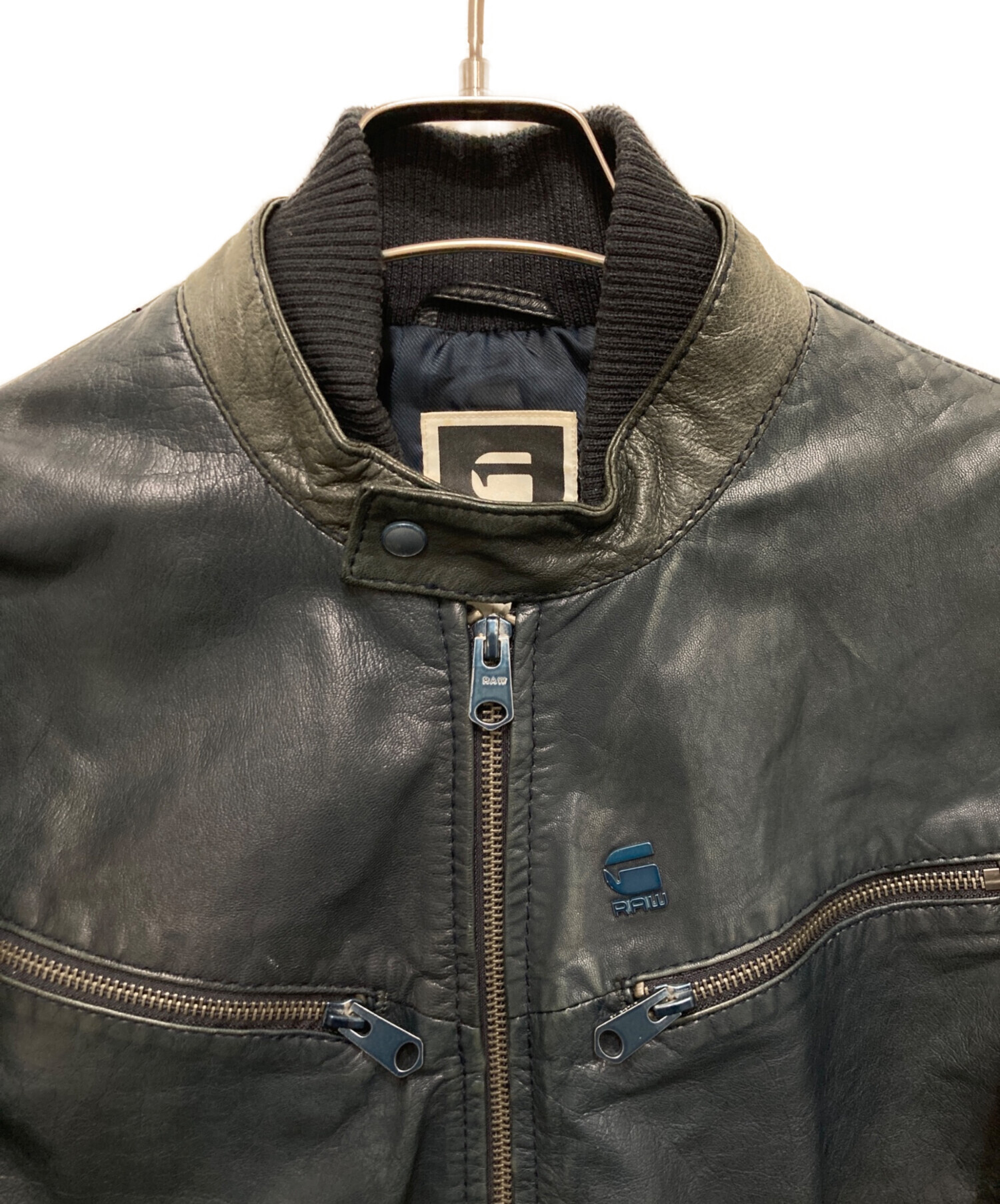 中古・古着通販】G-STAR RAW (ジースターロゥ) RCT BIKER LEATHER JKT