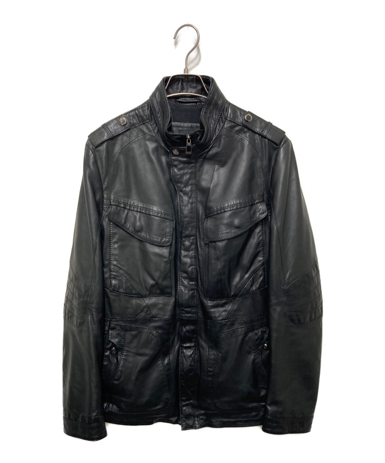 中古・古着通販】BOSS HUGO BOSS (ボス ヒューゴボス) ラムレザー