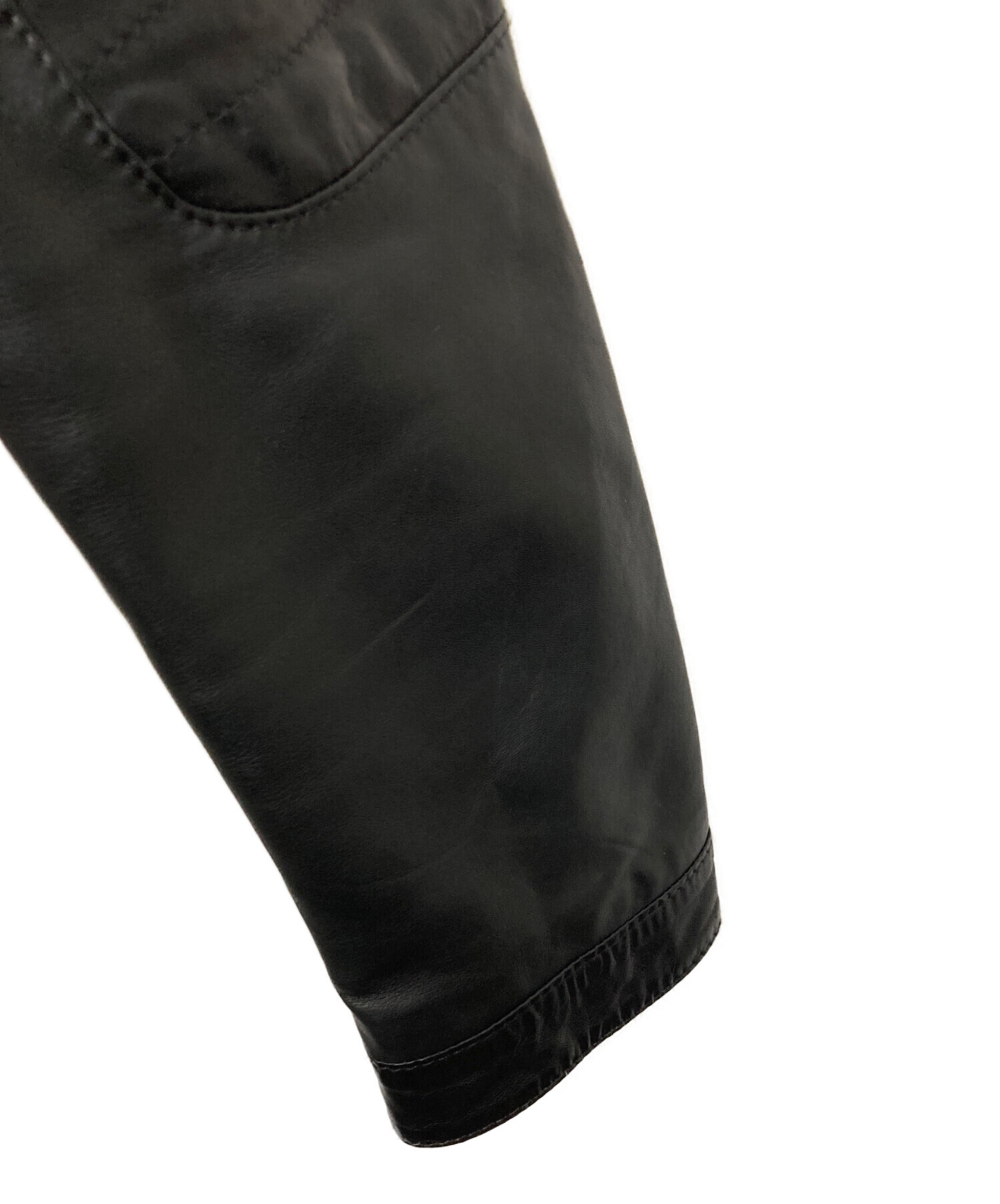 中古・古着通販】BOSS HUGO BOSS (ボス ヒューゴボス) ラムレザー 