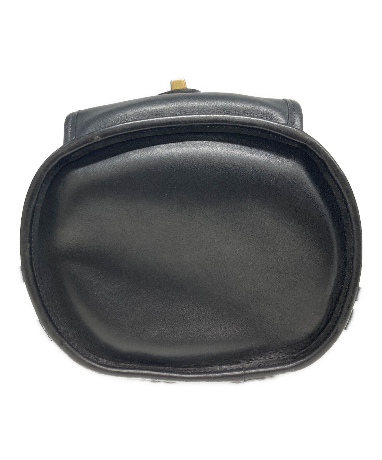 中古・古着通販】COACH (コーチ) バケットレザーリュック ブラック