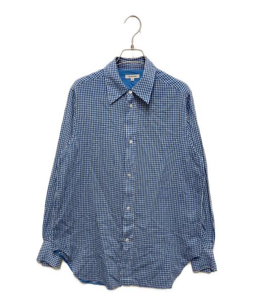 中古・古着通販】BLAMINK (ブラミンク) ギンガムチェックシャツ ブルー