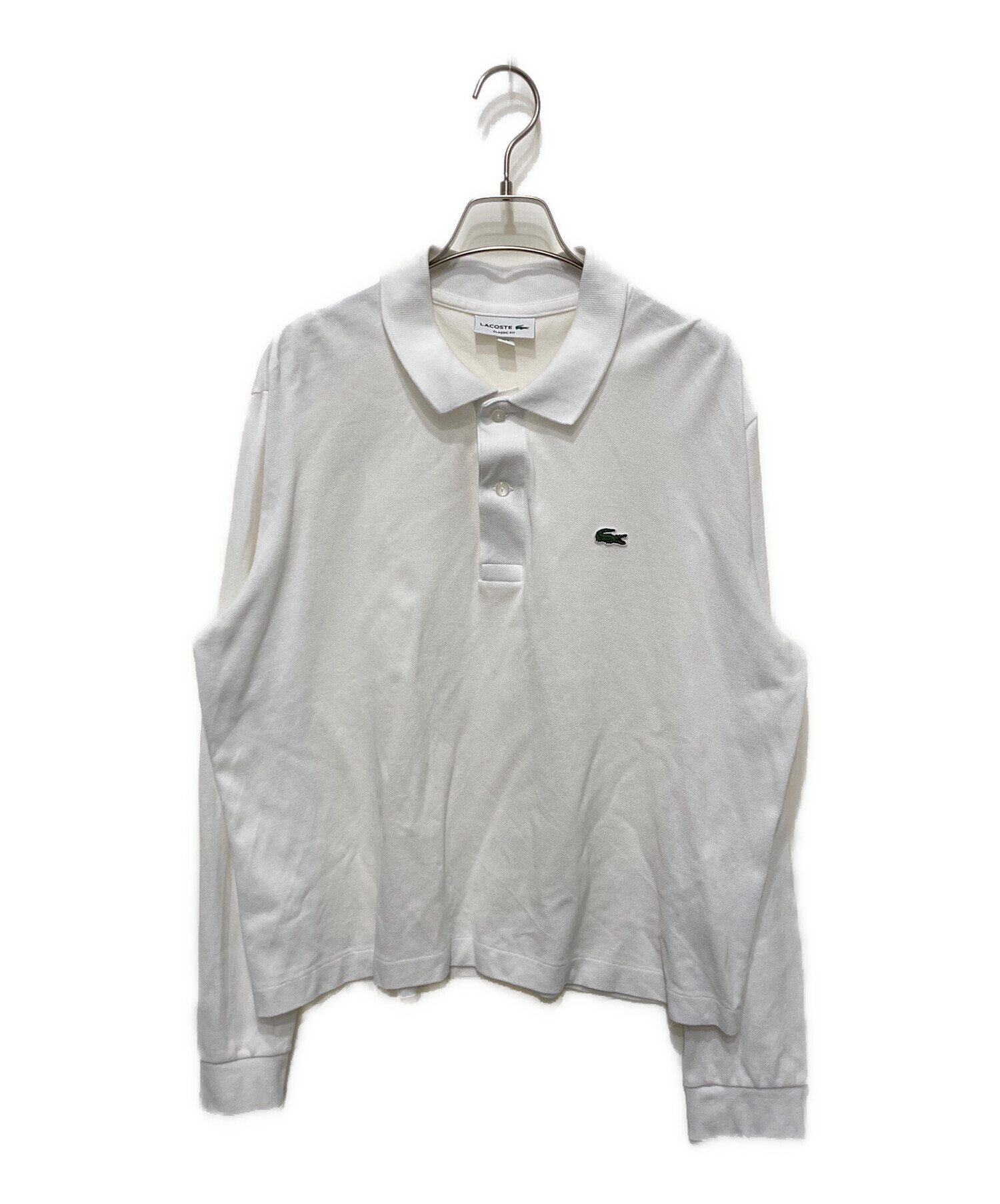 中古・古着通販】LACOSTE (ラコステ) ポロシャツ ホワイト サイズ:XL