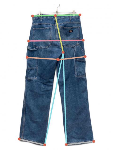 中古・古着通販】Dickies (ディッキーズ) ダブルニーペインターデニム