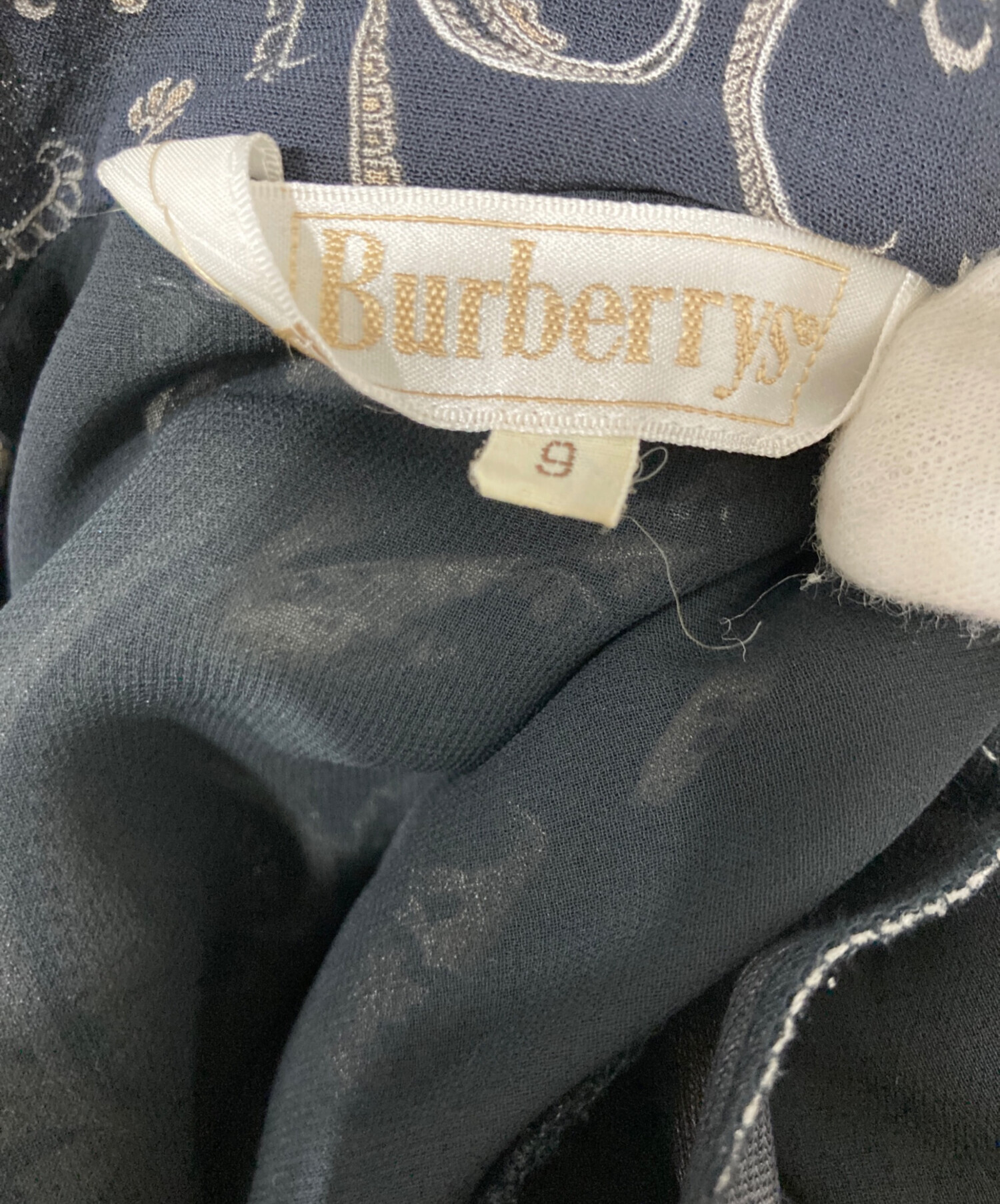 中古・古着通販】Burberry's (バーバリーズ) 半袖ワンピース ブラック