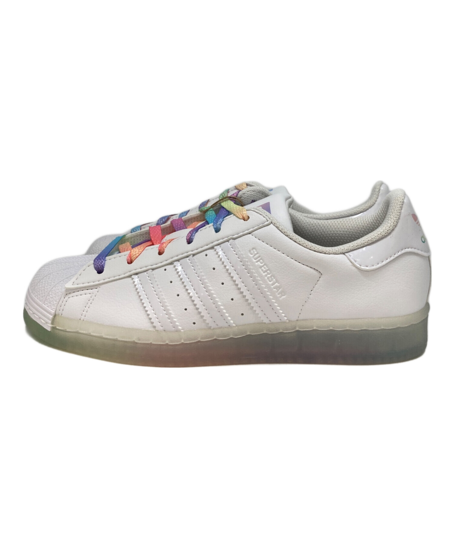 中古・古着通販】adidas (アディダス) SUPERSTAR WHITE RAINBOW 