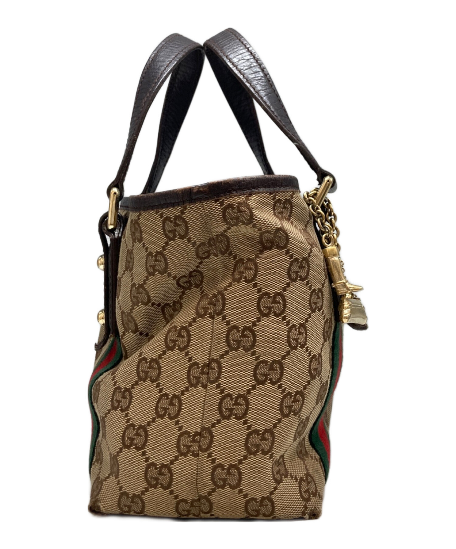 中古・古着通販】GUCCI (グッチ) GGキャンバスミニ ハンドバッグ
