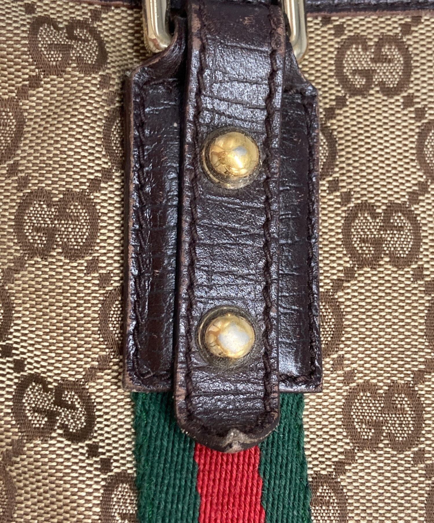 中古・古着通販】GUCCI (グッチ) GGキャンバスミニ ハンドバッグ