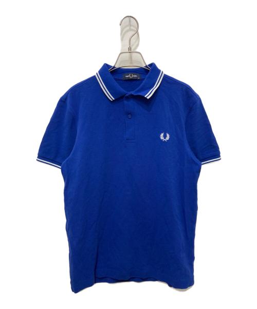 FRED PERRY フレッドペリー ポロシャツ M 青 【古着】【中古】【送料無料】 中古・古着通販】FRED PERRY (フレッドペリー) ポロシャツ ブルー
