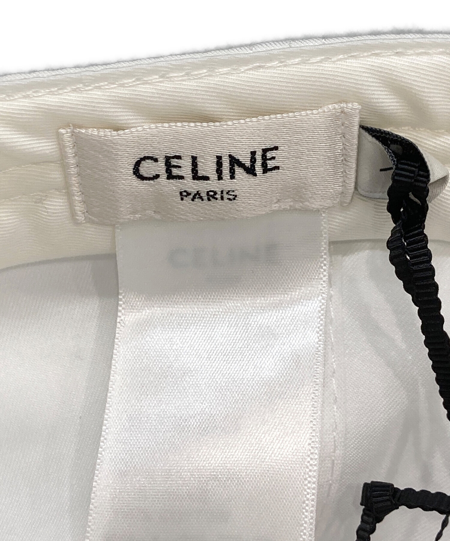 中古・古着通販】CELINE (セリーヌ) ロゴ刺繍ベースボールキャップ