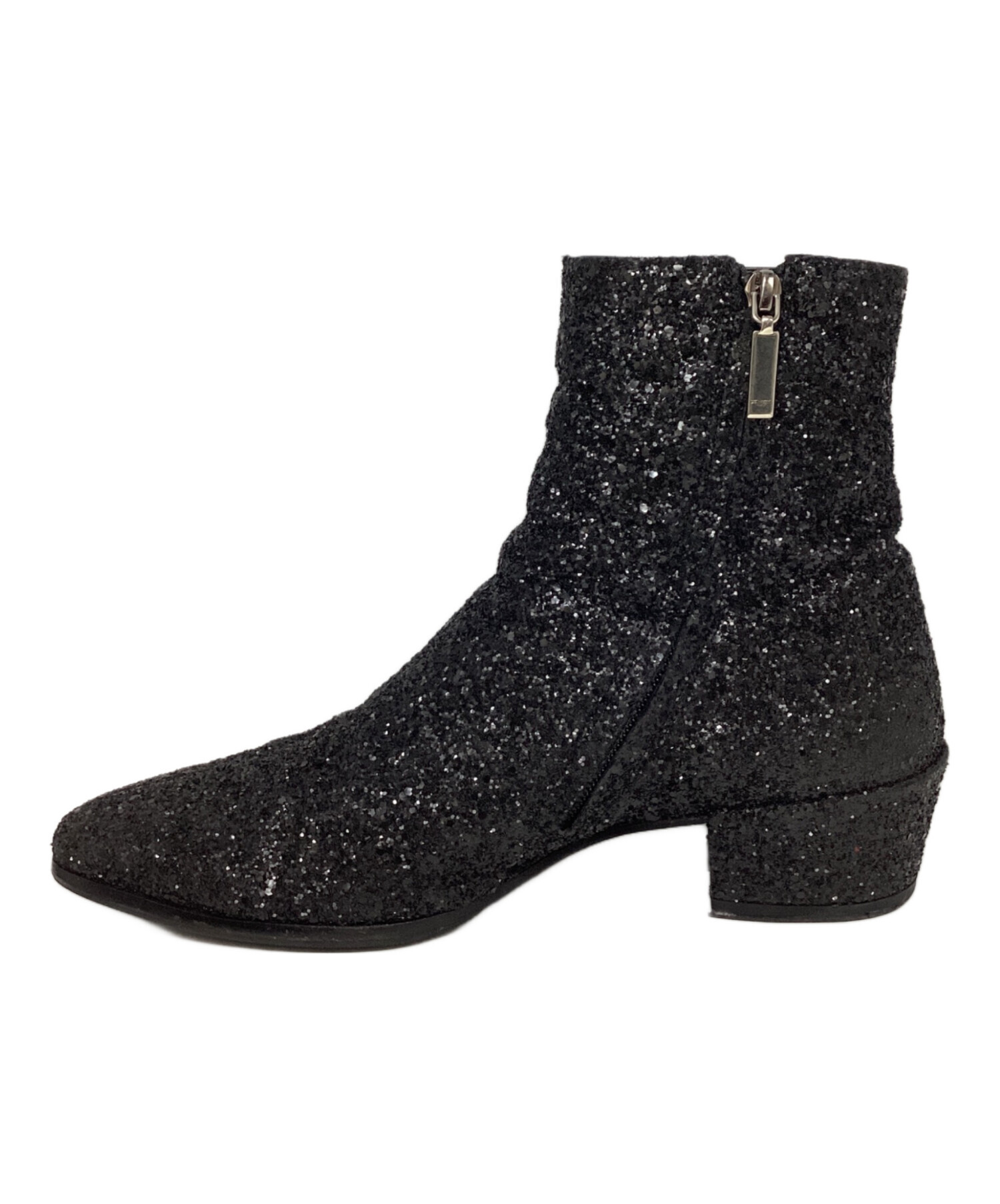 サンローランパリ16awベロア サイドジップブーツ　42 中古・古着通販】Saint Laurent Paris (サンローランパリ) グリッター