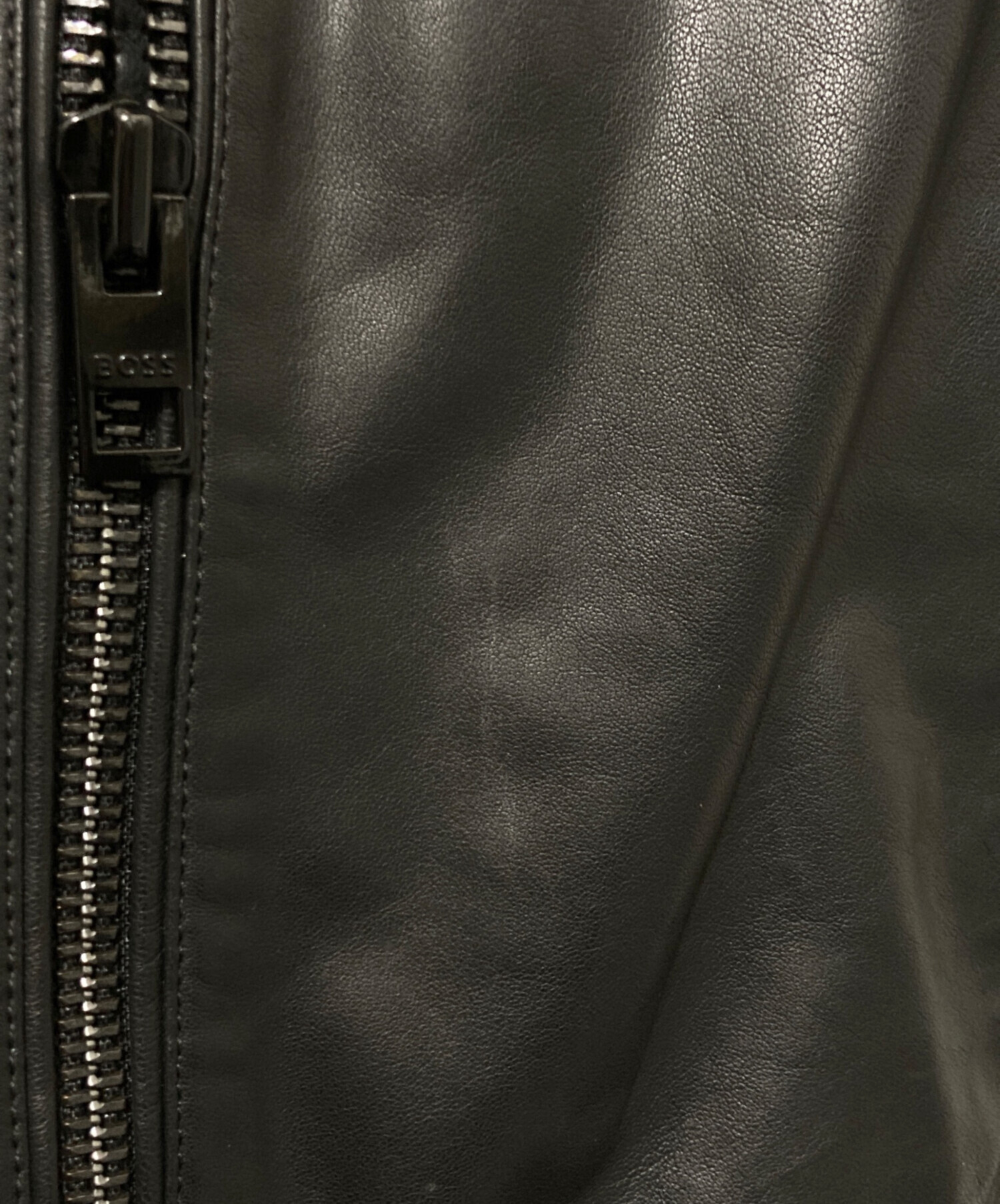 中古・古着通販】HUGO BOSS (ヒューゴ ボス) レザーシングルライダース