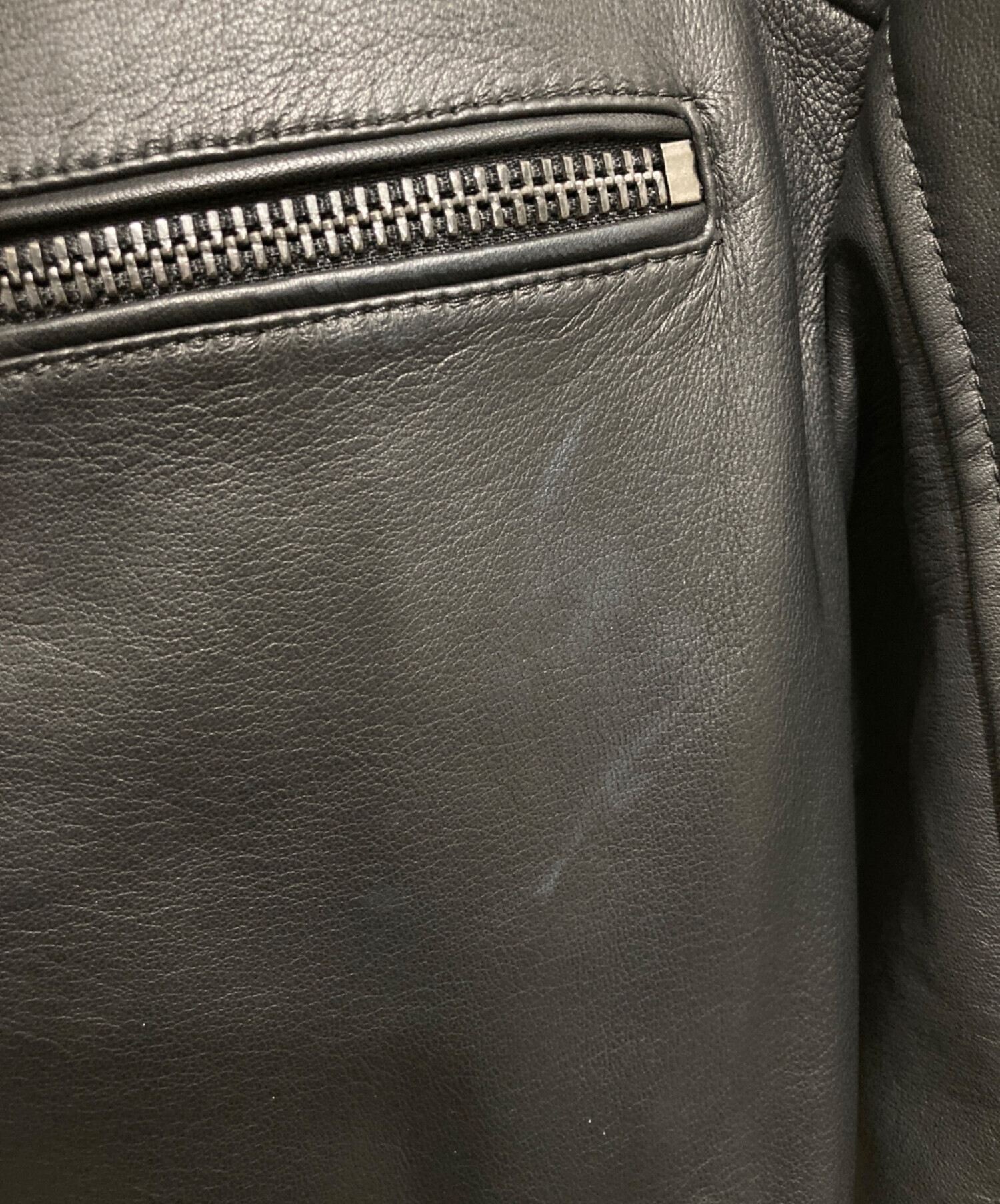 中古・古着通販】HUGO BOSS (ヒューゴ ボス) レザーシングルライダース