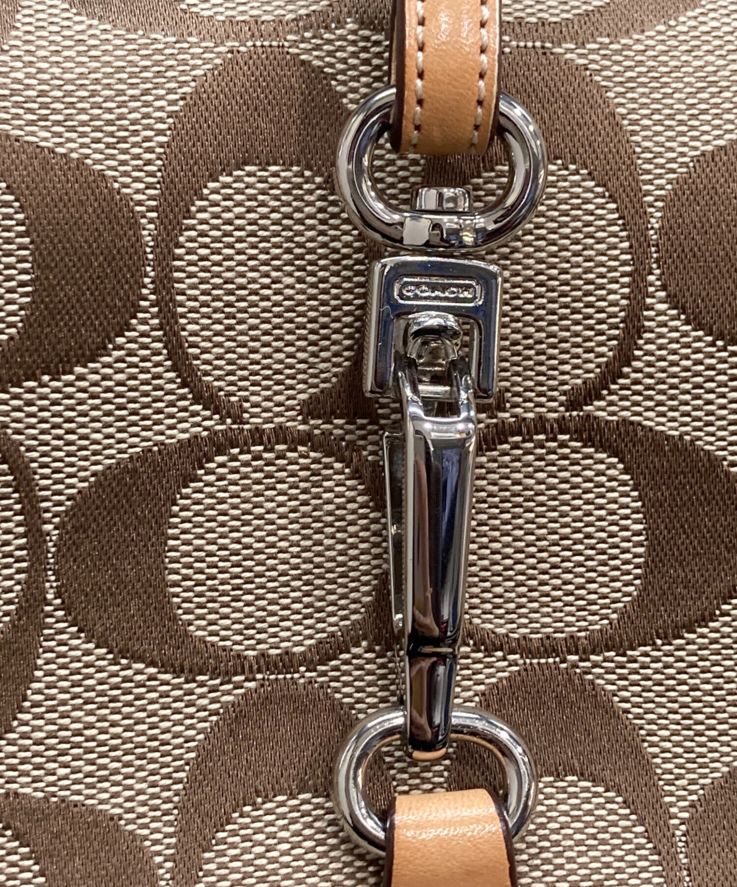 中古・古着通販】COACH (コーチ) シグネチャーワンショルダーバッグ