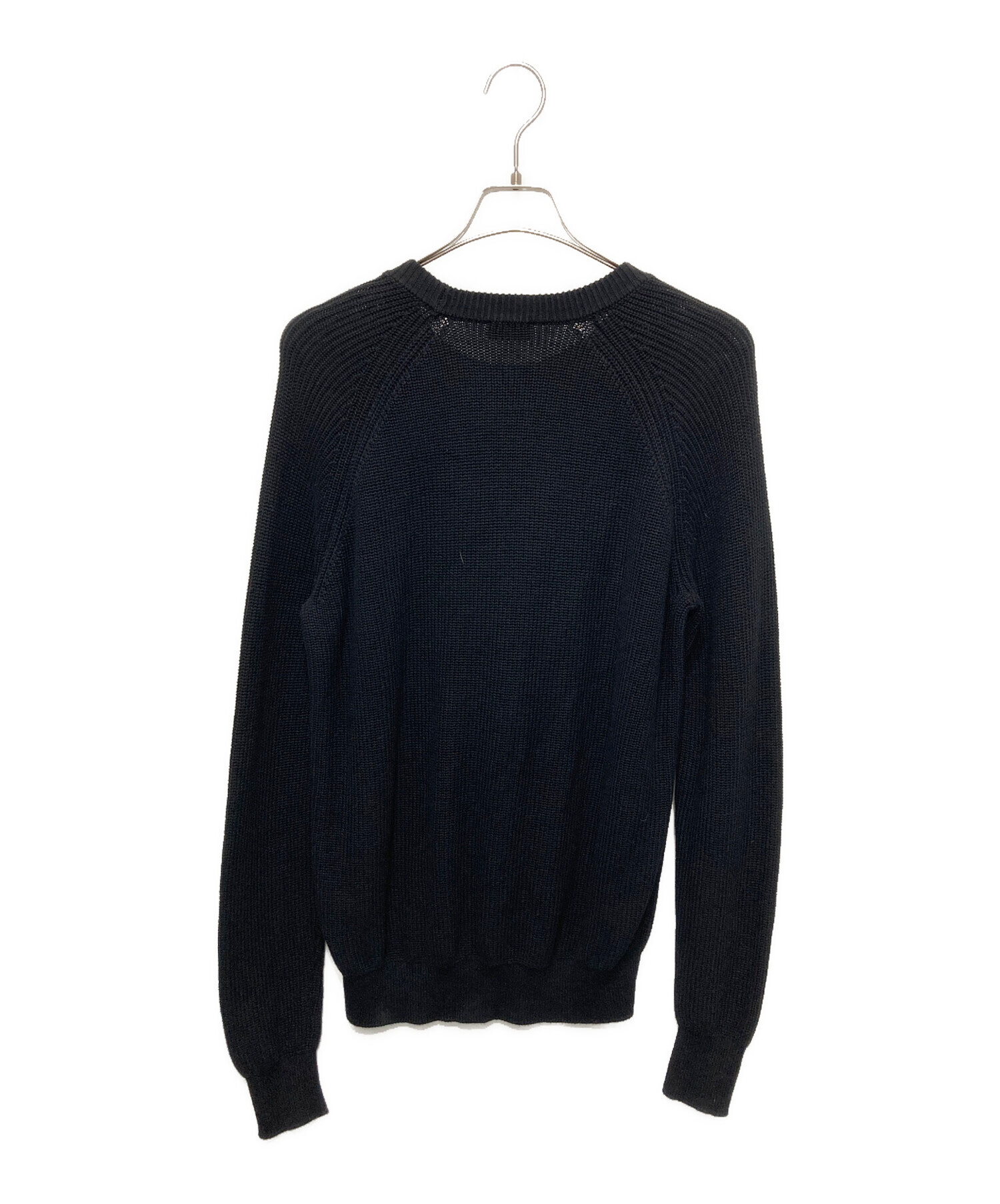 中古・古着通販】DIESEL (ディーゼル) Dロゴワッペンニット ブラック
