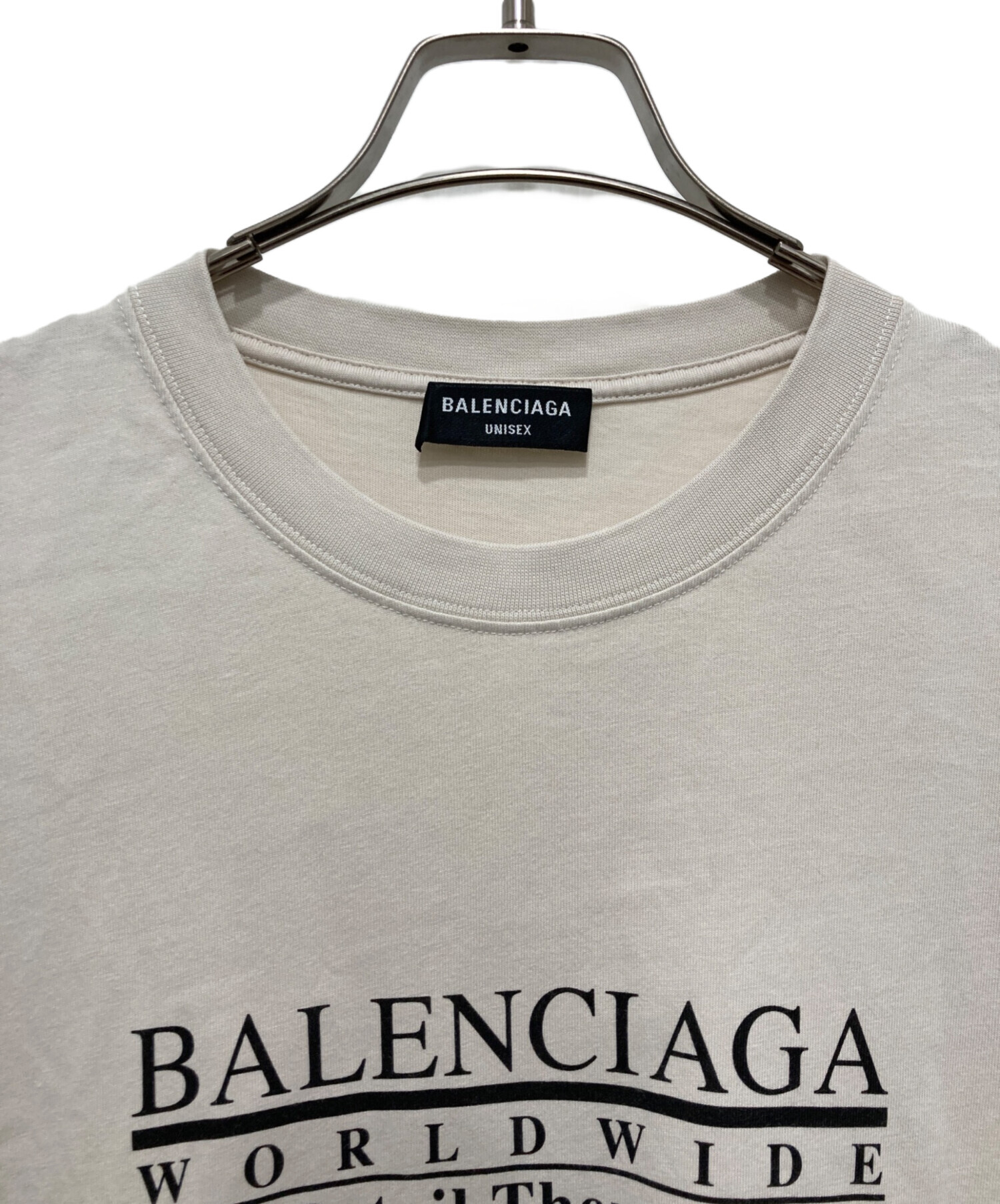 中古・古着通販】BALENCIAGA (バレンシアガ) WORLDWIDEロゴプリントT