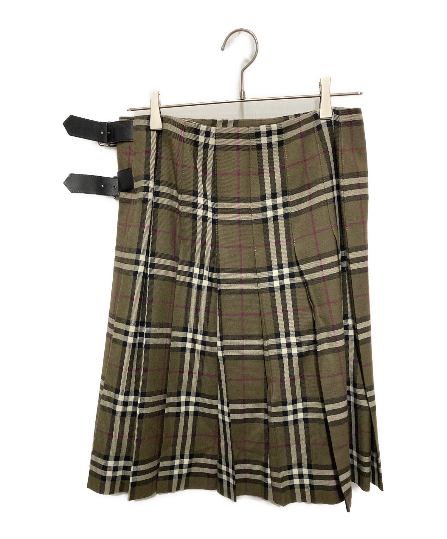 近代モデル BURBERRY LONDON バーバリー キルトスカート ミニスカ 中古・古着通販】BURBERRY LONDON (バーバリーロンドン) ウールキルト