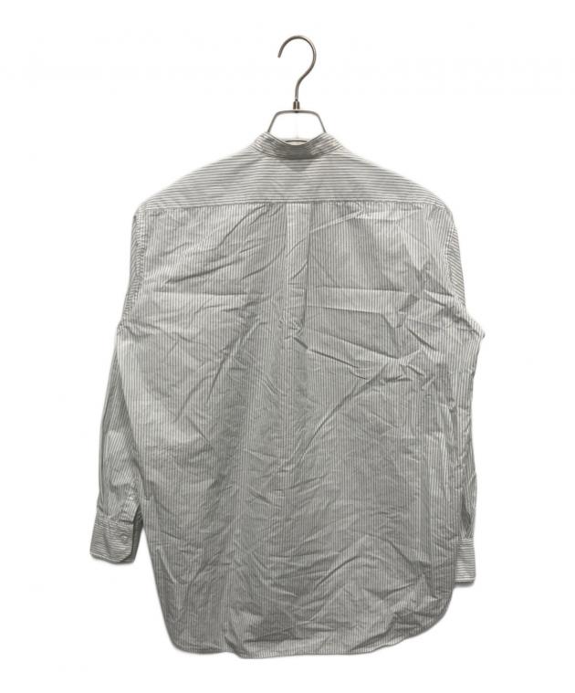 中古・古着通販】BLAMINK (ブラミンク) ストライプバンドカラーシャツ