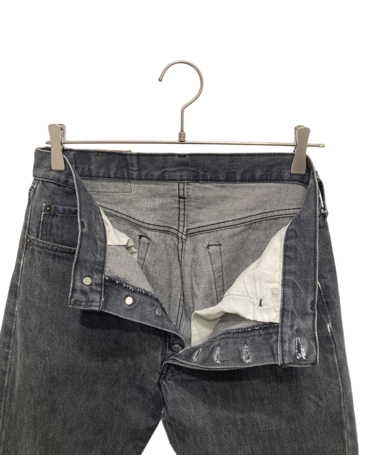 中古・古着通販】LEVI'S (リーバイス) 80's 先染め501ブラックデニム