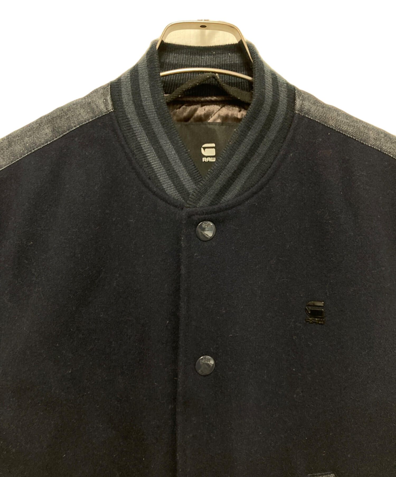 スタジャン ブラック Lサイズ G-Star RAW スタジャン 中古・古着通販】G-STAR RAW (ジースターロゥ