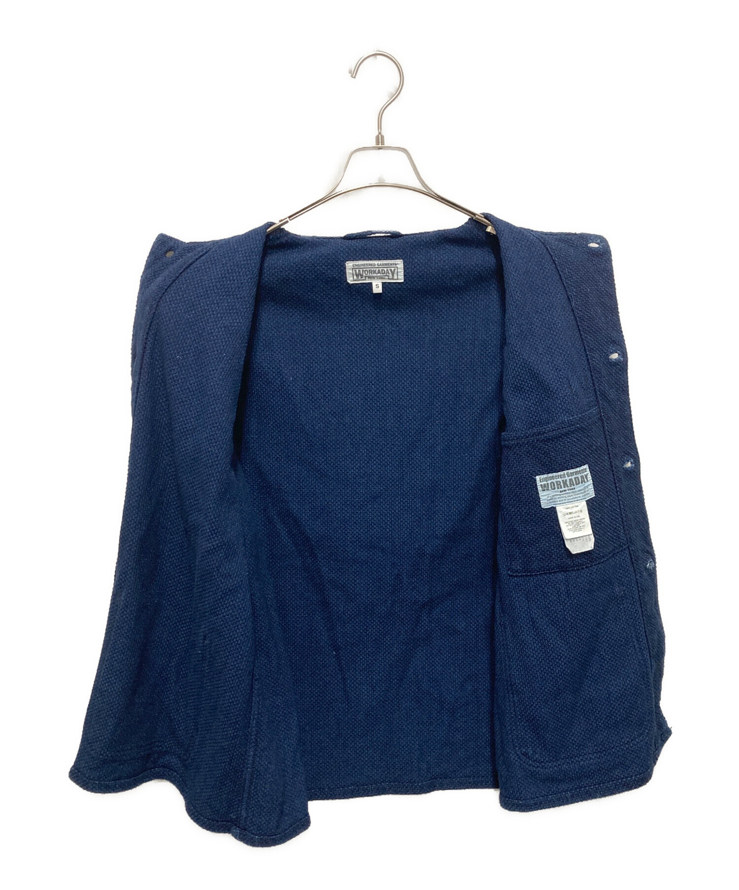 ENGINEEREDGARMENTS ネイビー コットン カバーオール チンスト 中古・古着通販】Engineered Garments (エンジニアド ガーメンツ