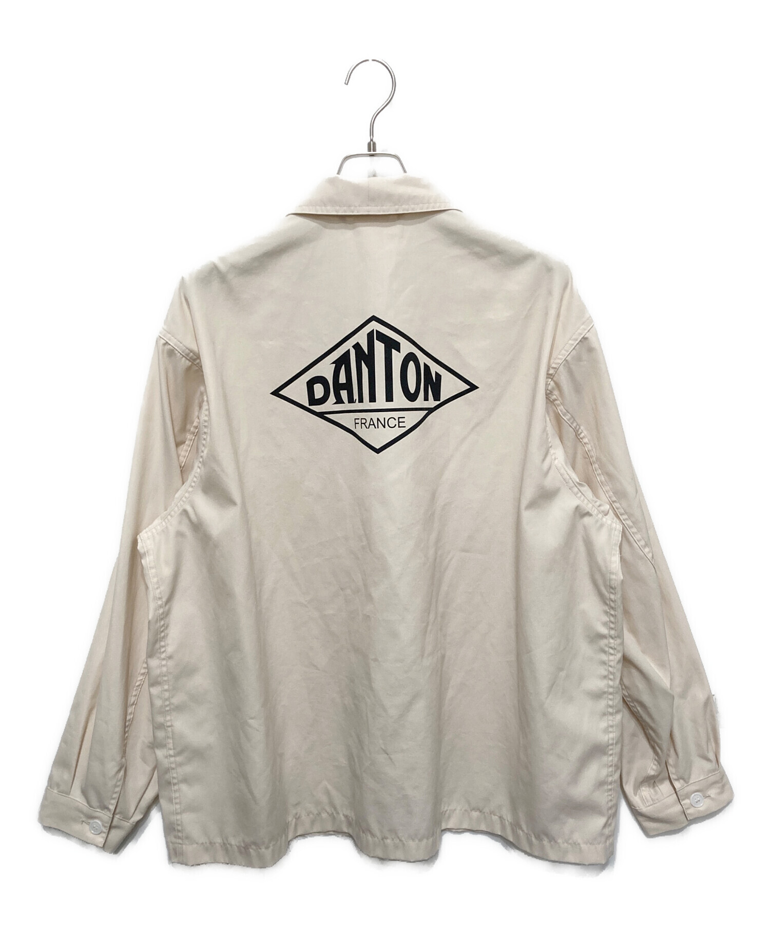 激安　希少サイズ　季節に最適。DANTON カバーオール 44 ベージュ 中古・古着通販】DANTON (ダントン) カバーオール アイボリー サイズ