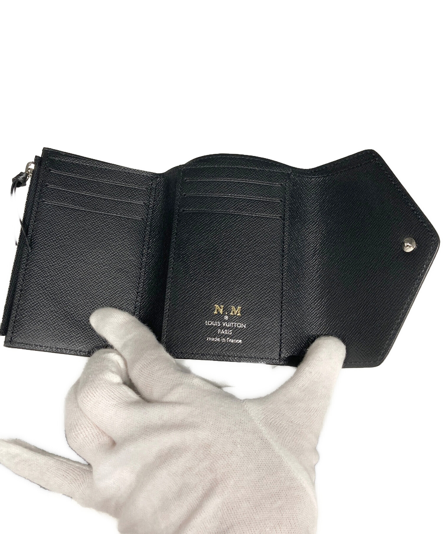 中古・古着通販】LOUIS VUITTON (ルイ ヴィトン) 3つ折り財布 ブラック