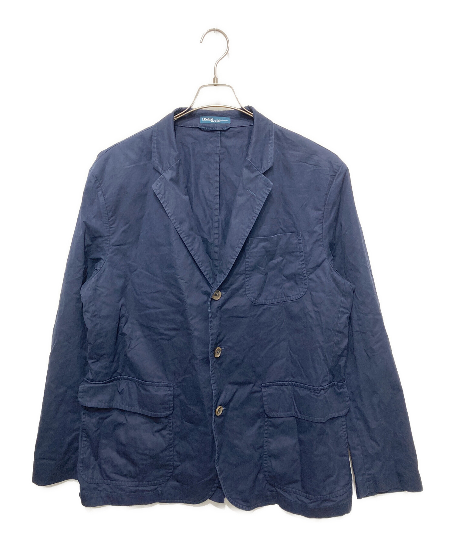 90’s ポロ ラルフローレン ウールジャケット ネイビー XL 中古・古着通販】POLO RALPH LAUREN (ポロ・ラルフローレン) 90s