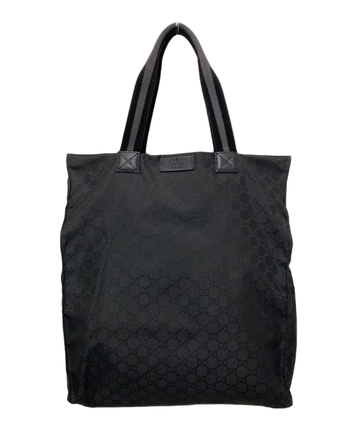中古・古着通販】GUCCI (グッチ) GGナイロン トートバッグ ブラック