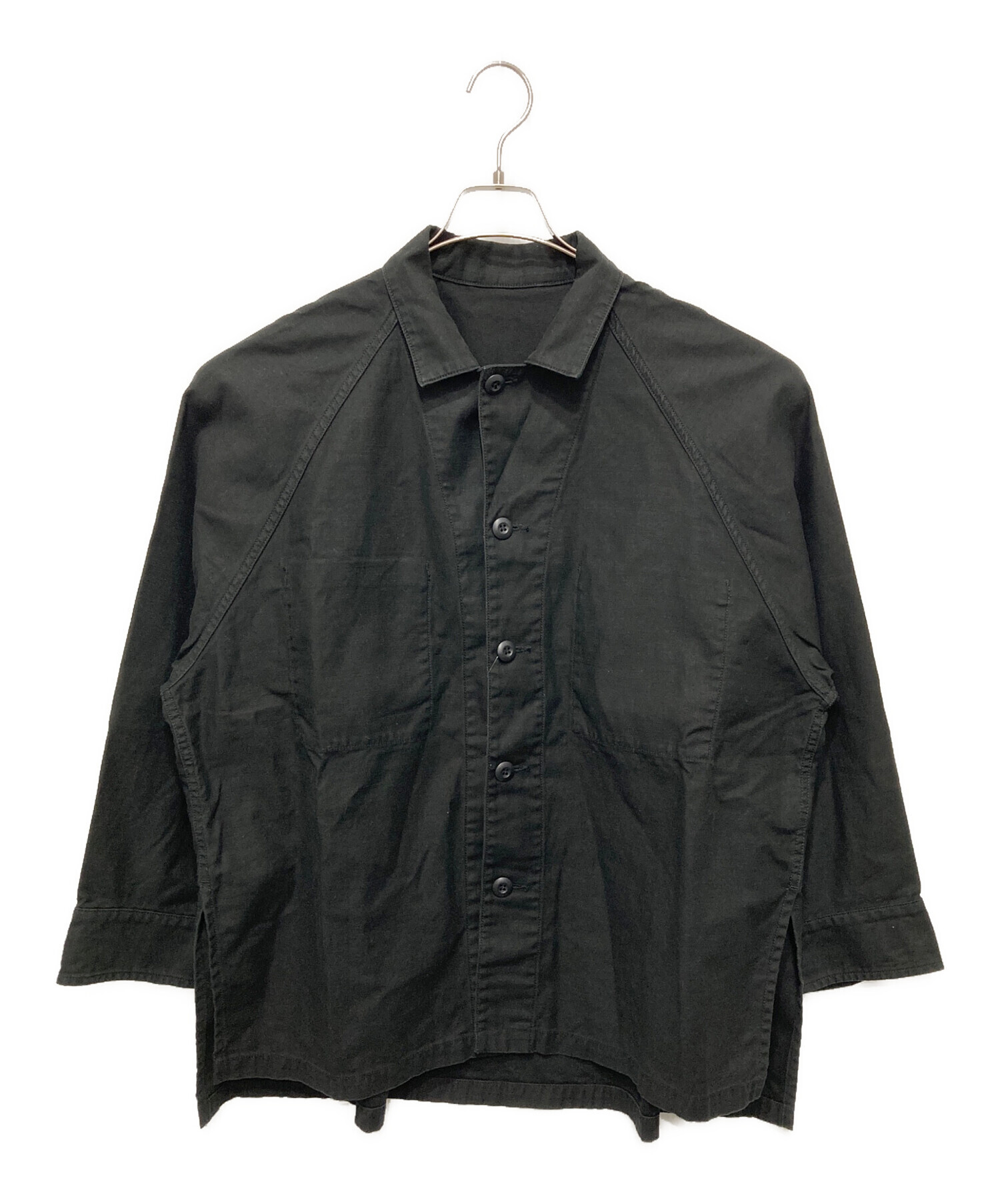 中古・古着通販】Plage (プラージュ) Army シャツジャケット ブラック