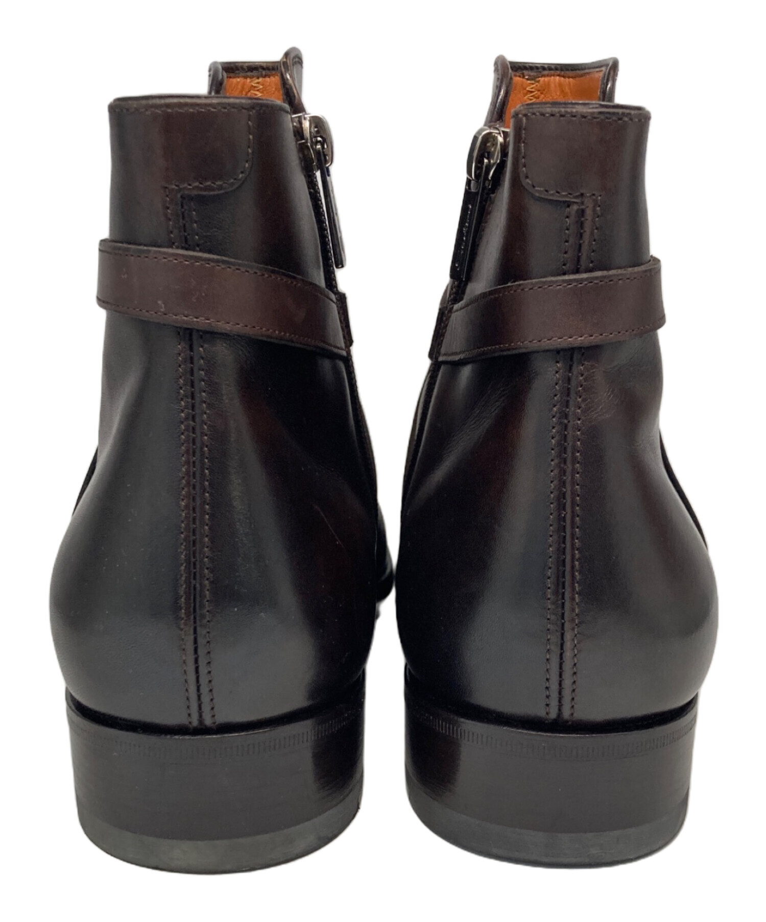 中古・古着通販】Santoni (サントーニ) サイドジップブーツ ブラウン