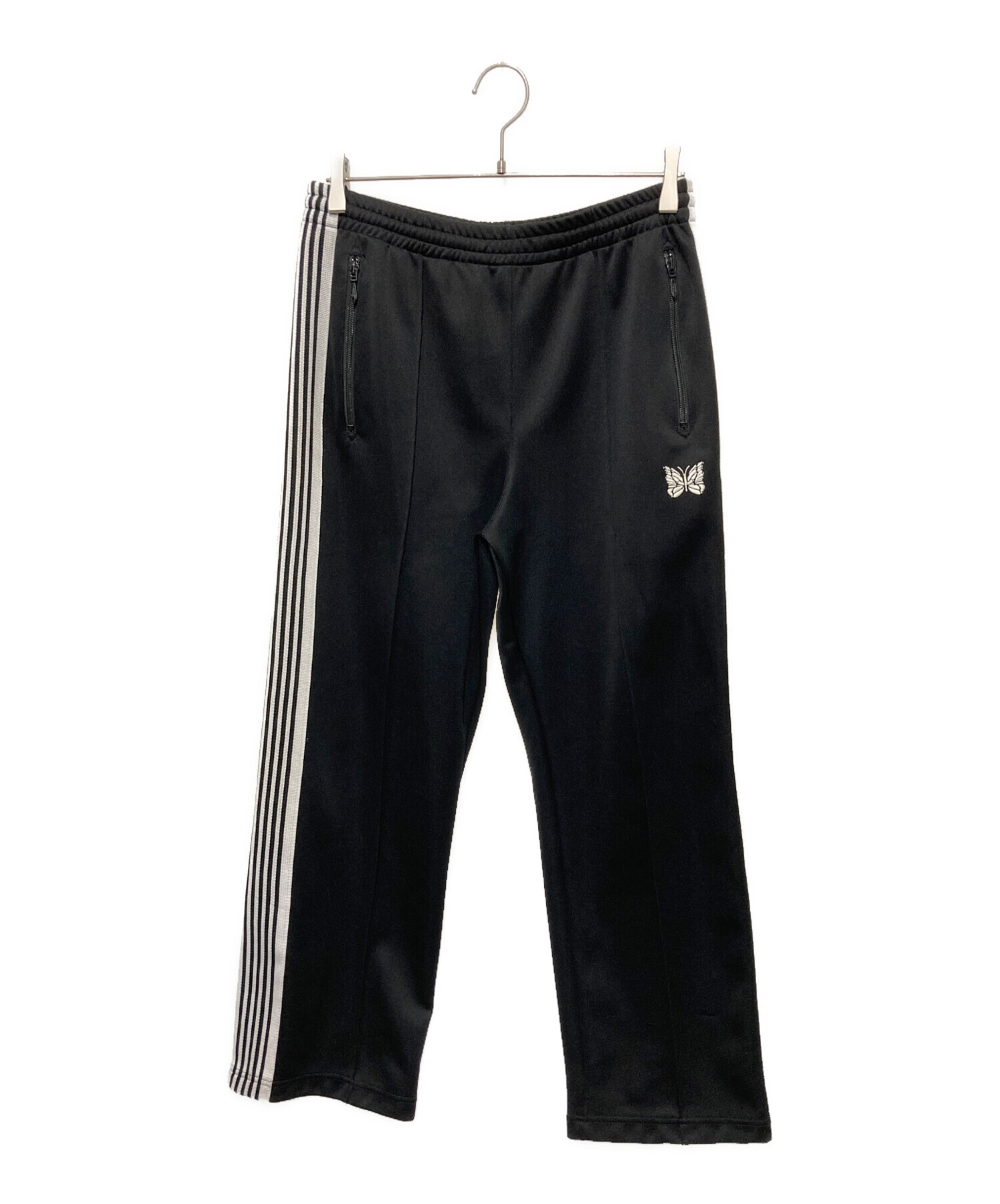 Needles トラックパンツ ブラック Sサイズ 中古・古着通販】Needles (ニードルズ) トラックパンツ ブラック