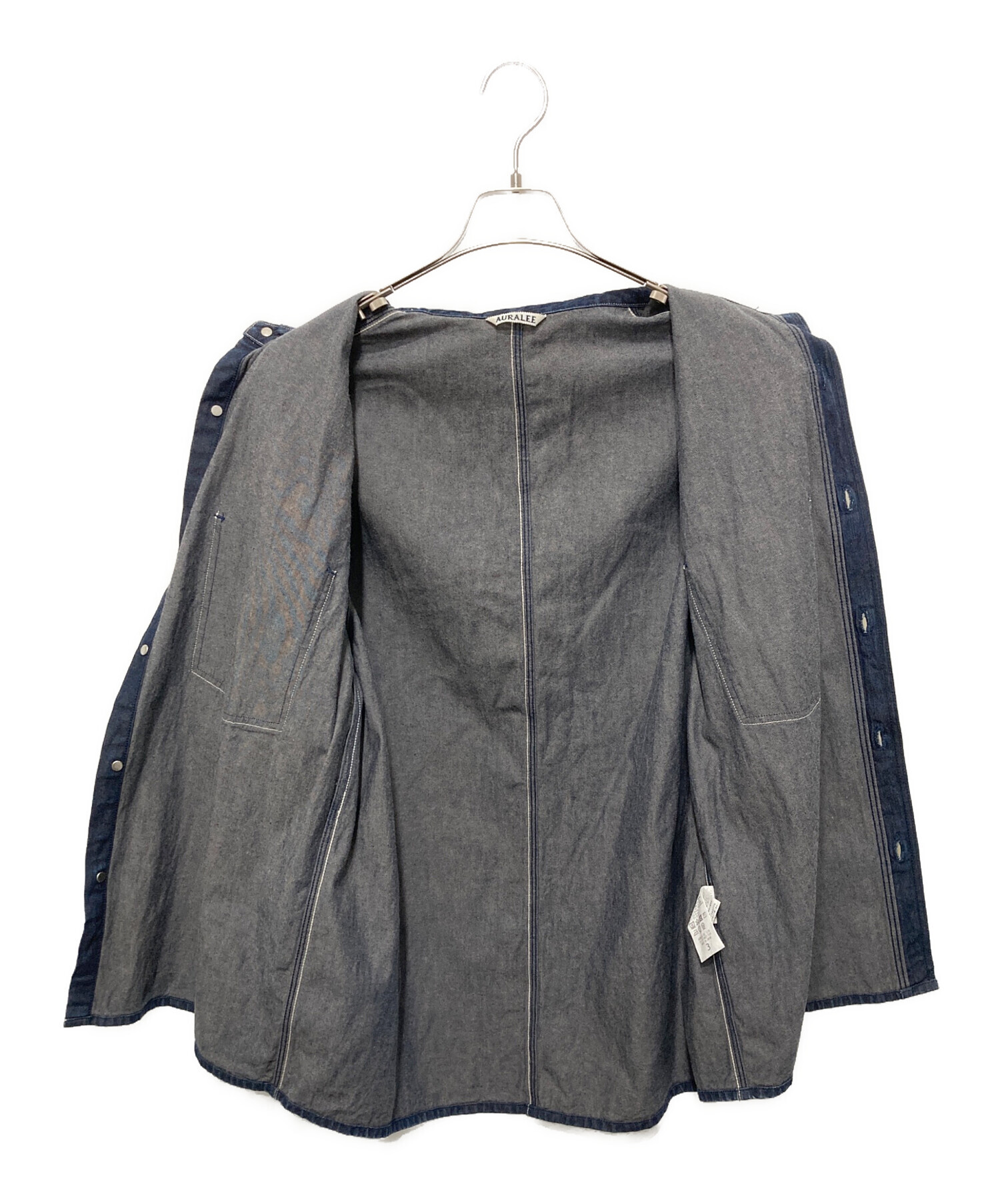 中古・古着通販】AURALEE (オーラリー) HARD TWIST LIGHT DENIM SHIRTS